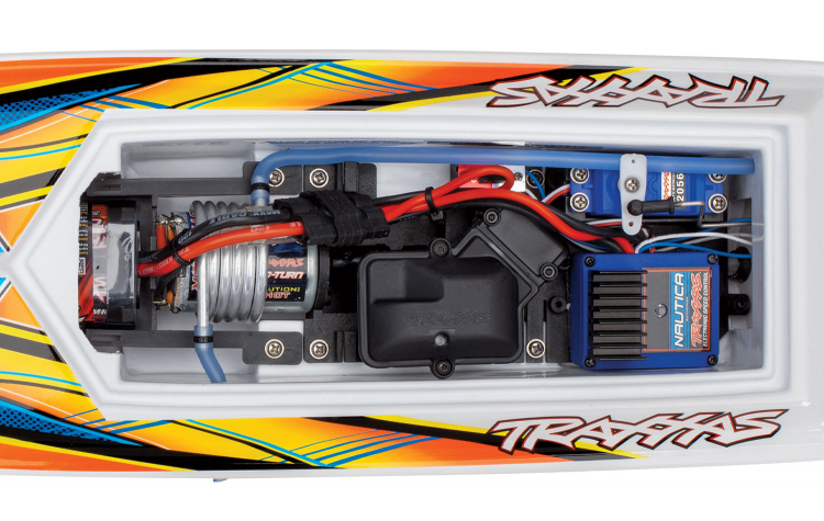 TRAXXAS Blast EP Boat RTR TQ Orange with Battery & USB-C Charger - Πατήστε στην εικόνα για να κλείσει