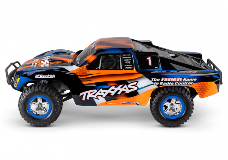 TRAXXAS Slash 2WD 1/10 RTR TQ Orange Clipless With Batt/Charger - Click Image to Close