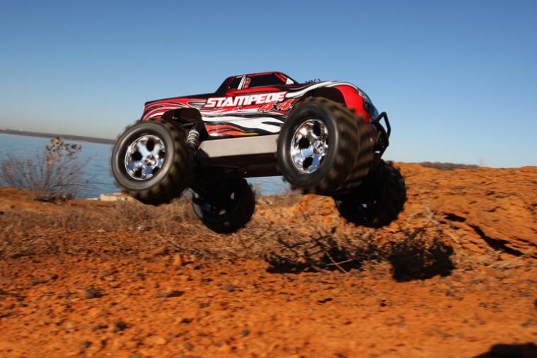 TRAXXAS Stampede 4x4 1/10 RTR TQ Red - With Batt/Charger - Πατήστε στην εικόνα για να κλείσει