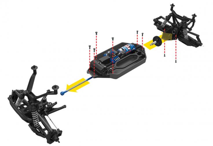 TRAXXAS Stampede 4x4 1/10 RTR TQ Red - With Batt/Charger - Πατήστε στην εικόνα για να κλείσει