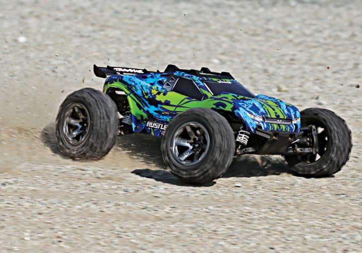 TRAXXAS Rustler 4x4 VXL 1/10 RTR TQi TSM Green NO Batt & Charger - Πατήστε στην εικόνα για να κλείσει