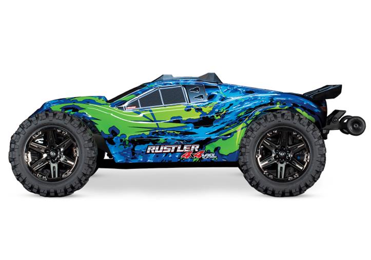 TRAXXAS Rustler 4x4 VXL 1/10 RTR TQi TSM Green NO Batt & Charger - Πατήστε στην εικόνα για να κλείσει