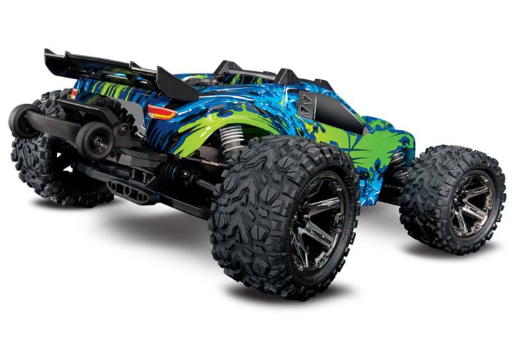 TRAXXAS Rustler 4x4 VXL 1/10 RTR TQi TSM Green NO Batt & Charger - Click Image to Close