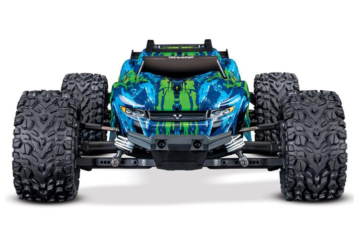 TRAXXAS Rustler 4x4 VXL 1/10 RTR TQi TSM Green NO Batt & Charger - Click Image to Close