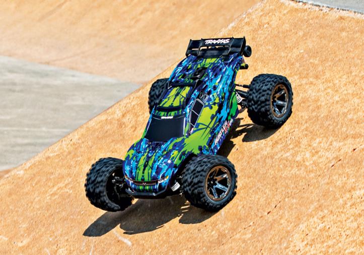 TRAXXAS Rustler 4x4 VXL 1/10 RTR TQi TSM Green NO Batt & Charger - Πατήστε στην εικόνα για να κλείσει