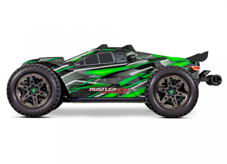 TRAXXAS Rustler 4x4 Ultimate VXL 1/10 RTR TQ Green - Click Image to Close