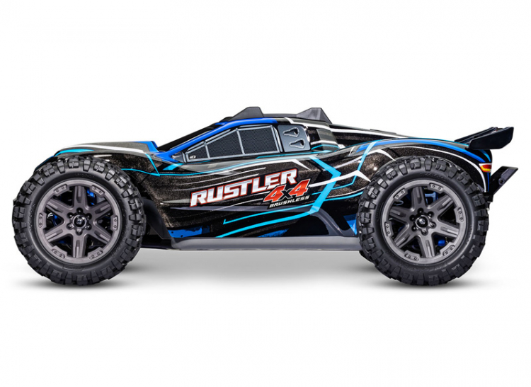 TRAXXAS Rustler 4x4 BL-2s 1/10 RTR TQ Blue - Click Image to Close