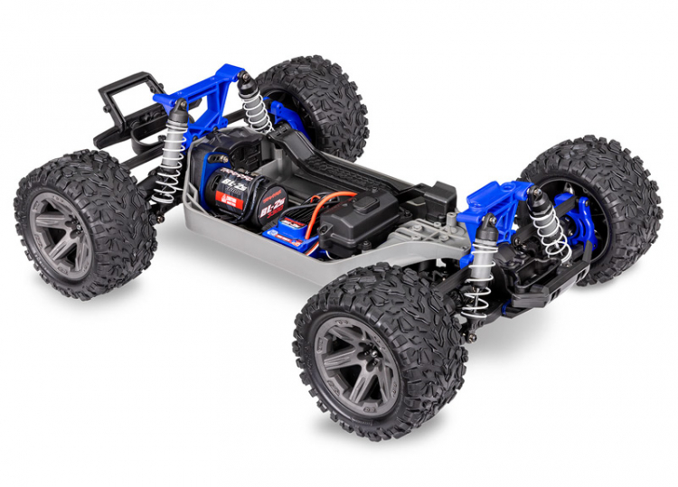 TRAXXAS Rustler 4x4 BL-2s 1/10 RTR TQ Blue - Click Image to Close