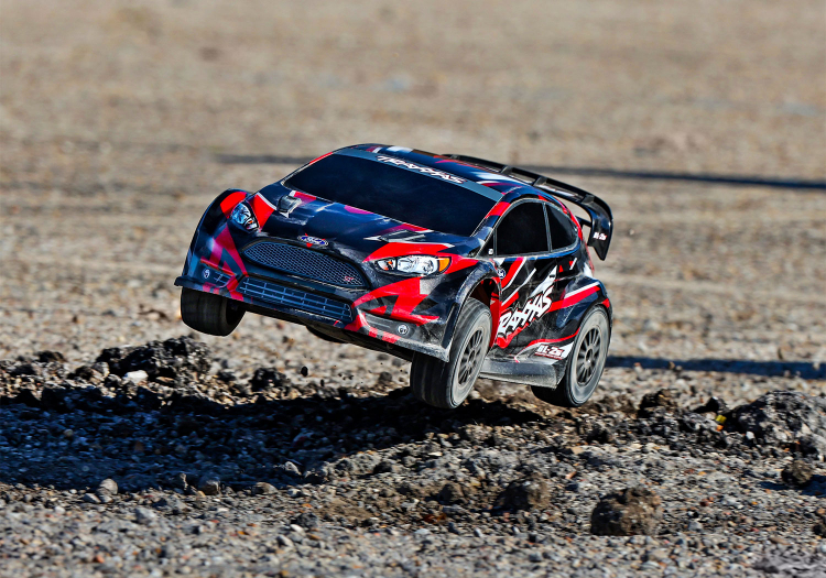 TRAXXAS Ford Fiesta ST Rally 1/10 4WD TQ Red BL-2S - Click Image to Close