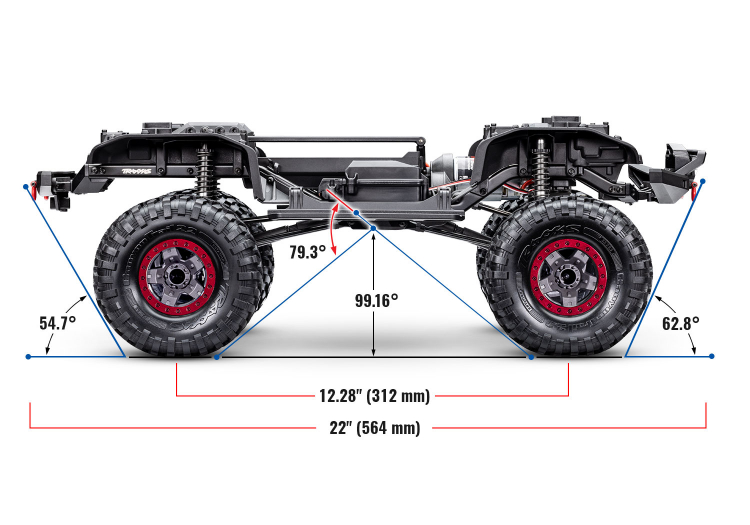 TRAXXAS TRX-4 Sport Scale Crawler High Trail Truck 1/10 RTR Red - Πατήστε στην εικόνα για να κλείσει