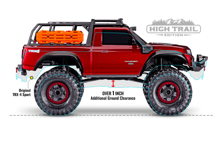TRAXXAS TRX-4 Sport Scale Crawler High Trail Truck 1/10 RTR Red - Πατήστε στην εικόνα για να κλείσει
