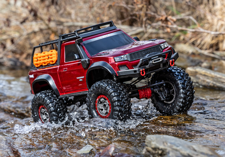 TRAXXAS TRX-4 Sport Scale Crawler High Trail Truck 1/10 RTR Red - Click Image to Close