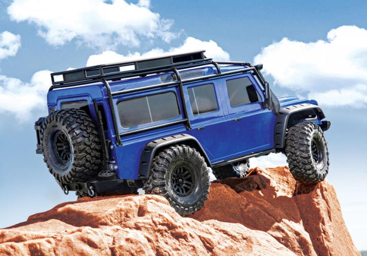 TRAXXAS TRX-4 Scale & Trial Crawler Land Rover Defender Blue RTR - Click Image to Close