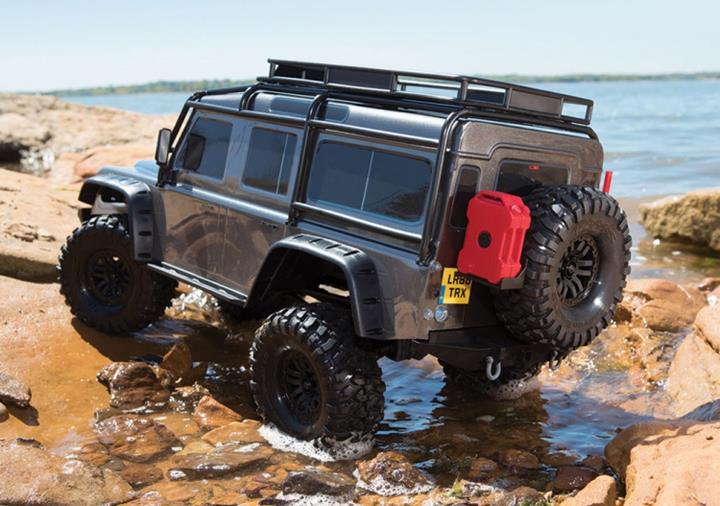 TRAXXAS TRX-4 Scale & Trail Crawler Land Rover Defender Silver - Click Image to Close