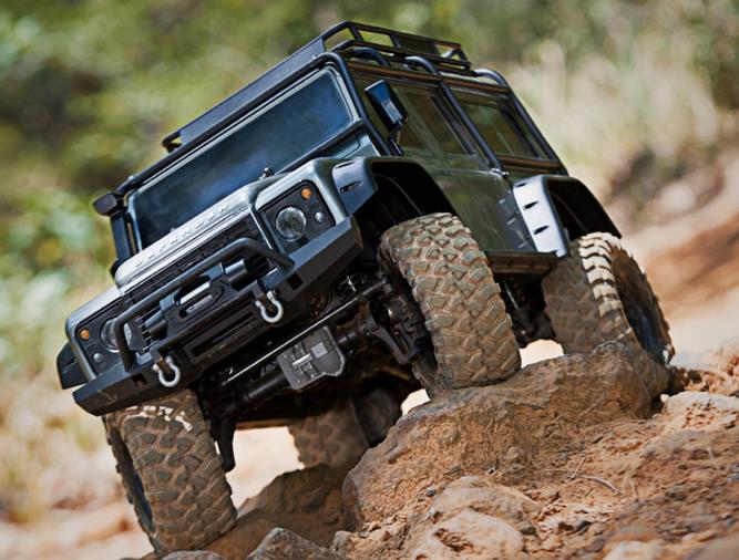 TRAXXAS TRX-4 Scale & Trail Crawler Land Rover Defender Silver - Πατήστε στην εικόνα για να κλείσει