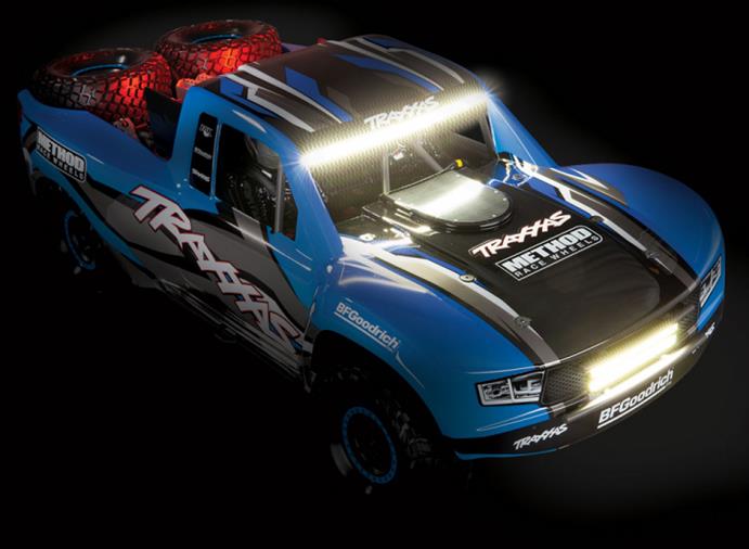 TRAXXAS UDR 4WD TQi TSM BLUE LED-set w/o charger & battery RTR - Click Image to Close