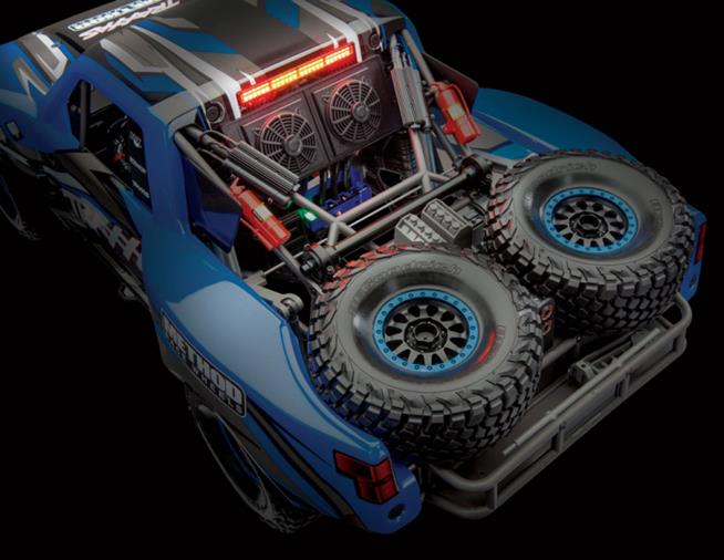 TRAXXAS UDR 4WD TQi TSM BLUE LED-set w/o charger & battery RTR - Click Image to Close