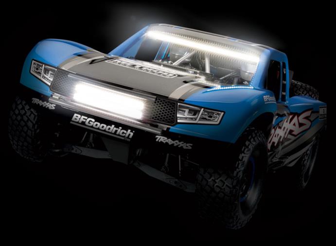 TRAXXAS UDR 4WD TQi TSM BLUE LED-set w/o charger & battery RTR - Click Image to Close