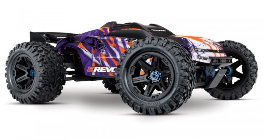 TRAXXAS E-REVO Brushless 4WD TQi TSM w/o Batt & Charger Purple - Πατήστε στην εικόνα για να κλείσει