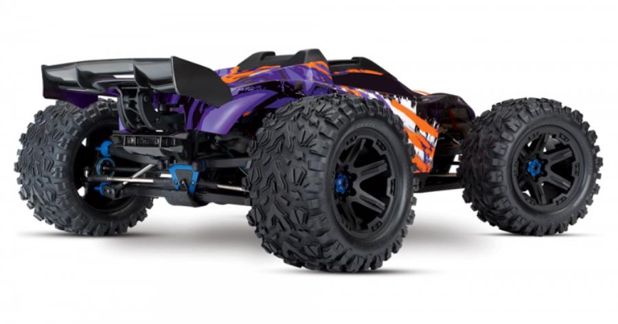 TRAXXAS E-REVO Brushless 4WD TQi TSM w/o Batt & Charger Purple - Click Image to Close