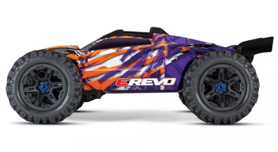 TRAXXAS E-REVO Brushless 4WD TQi TSM w/o Batt & Charger Purple - Πατήστε στην εικόνα για να κλείσει