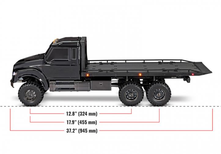 TRAXXAS TRX-6 Ultimate RC Hauler 6x6 TQi Black - Click Image to Close