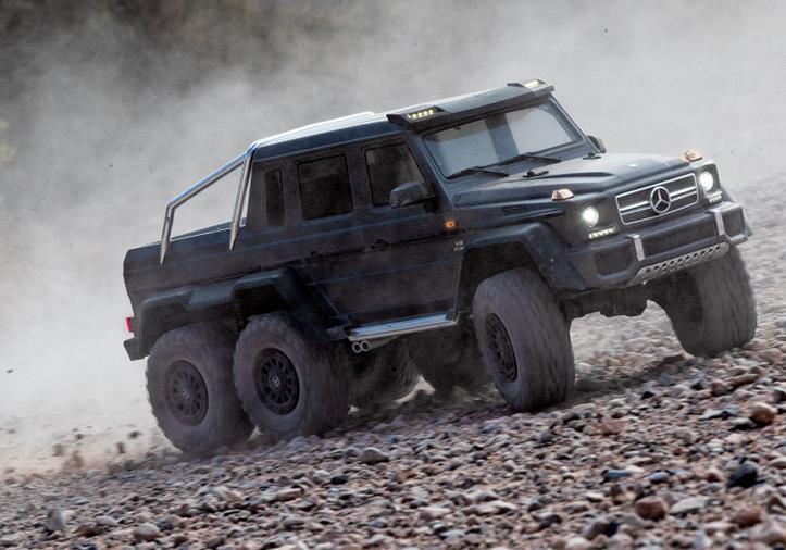 TRAXXAS TRX-6 Mercedes-Benz G63 AMG 6X6 TQi 2.4G RTR Black - Click Image to Close