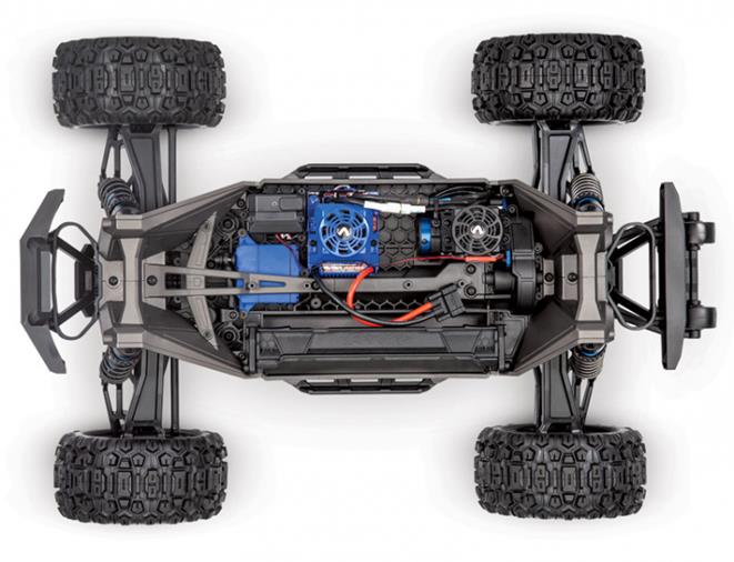 TRAXXAS MAXX with WideMAXX 4x4 1/10 RTR TQi TSM Blue - Click Image to Close