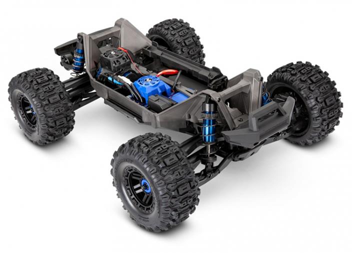 TRAXXAS MAXX with WideMAXX 4x4 1/10 RTR TQi TSM Blue - Πατήστε στην εικόνα για να κλείσει