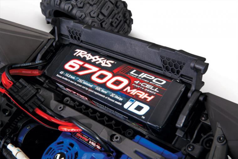 TRAXXAS MAXX with WideMAXX 4x4 1/10 RTR TQi TSM Blue - Click Image to Close