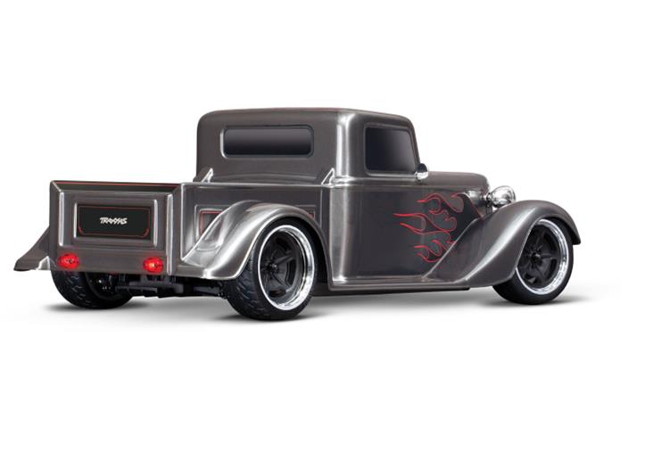 TRAXXAS Factory Five '35 Hot Rod Truck 1/10 AWD RTR Silver - Click Image to Close