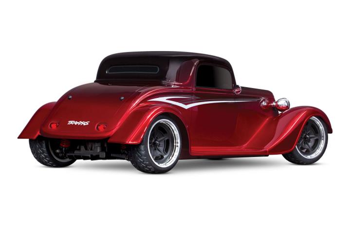 TRAXXAS Factory Five '35 Hot Rod Coupe 1/10 AWD RTR Red - Click Image to Close