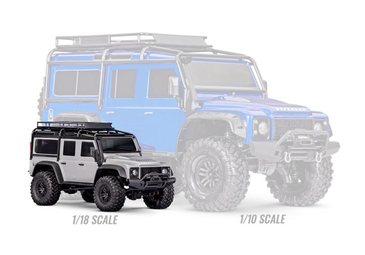 TRAXXAS TRX-4M 1/18 Land Rover Defender Crawler Blue RTR - Click Image to Close