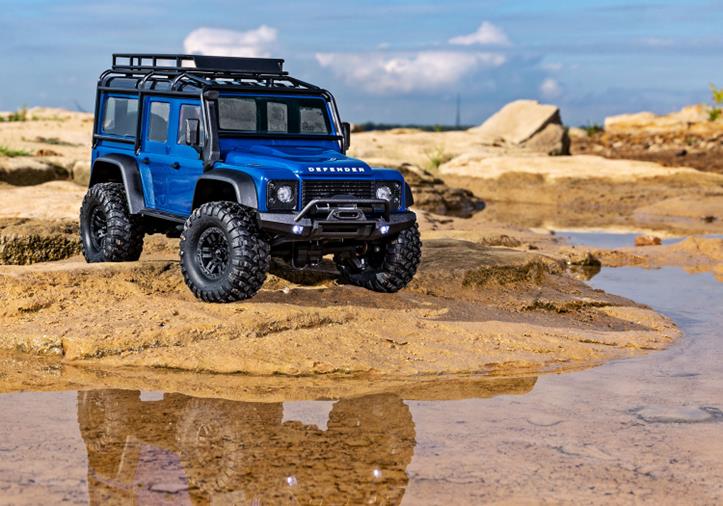 TRAXXAS TRX-4M 1/18 Land Rover Defender Crawler Blue RTR - Πατήστε στην εικόνα για να κλείσει