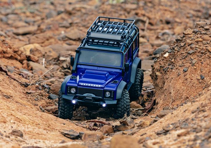 TRAXXAS TRX-4M 1/18 Land Rover Defender Crawler Blue RTR - Πατήστε στην εικόνα για να κλείσει