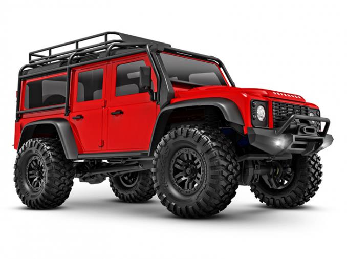 TRAXXAS TRX-4M 1/18 Land Rover Defender Crawler Red RTR - Click Image to Close