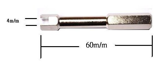 Two-way fine adjustable linkage rods M2x56mm x6 - Πατήστε στην εικόνα για να κλείσει