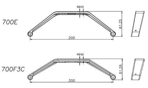 (H70060) 700F3C Landing Skid - Click Image to Close